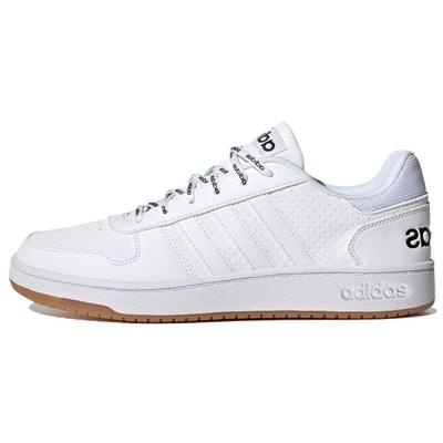 Neo Hoops 2.0 Synthetic Leather Retro Slip-Resistant Shock-Absorbing Durable Lightweight Low-Top Skate Shoes Unisex Sneakers White Blue FY8630