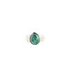 Malachite Gemstone 925 Stamped Silver Jewelry Handmade Partywear Ring For Women RR-59-27