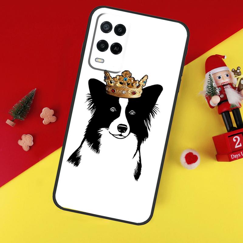 Border Collie Watercolor Case For Oppo A38 A18 A58 A78 A98 A74 A94 A54 A80 A60 A40 A96 A76 A16 A15 A17 A57 A5 A6 Pro