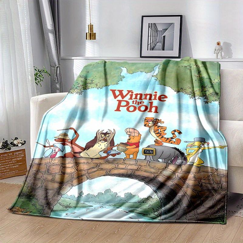 

1pc, Winnie the Pooh Home Decor Gift Soft Flannel Blanket for Bedroom, Living Room, Travel, Camping, Car 80x120cm