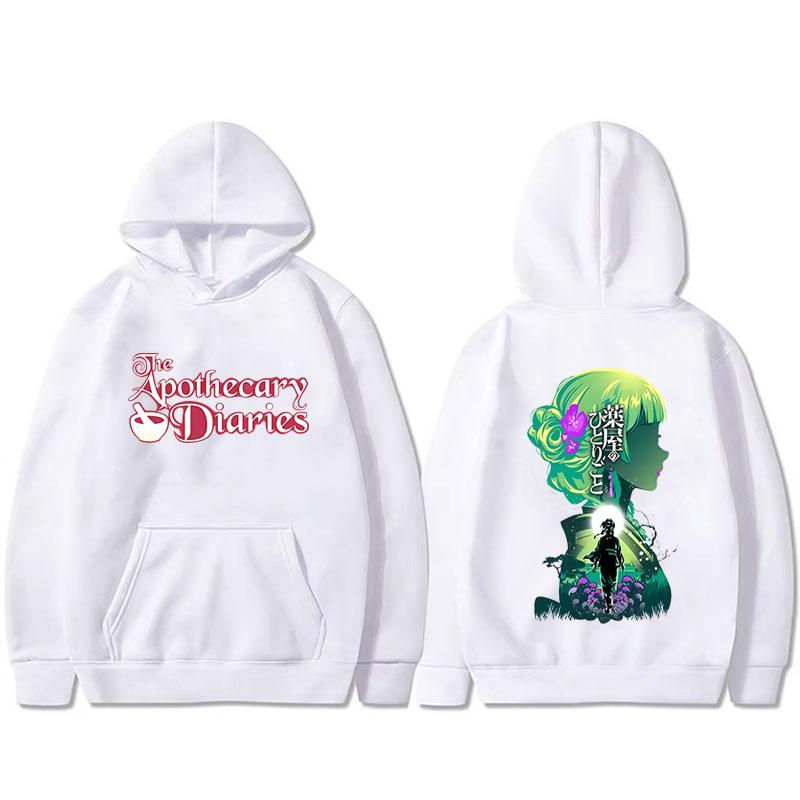 Hot Sale Anime The Apothecary Diaries Maomao Double Sided Printed Hoodie Unisex Clothing Casual Oversized Pullover Hoodies