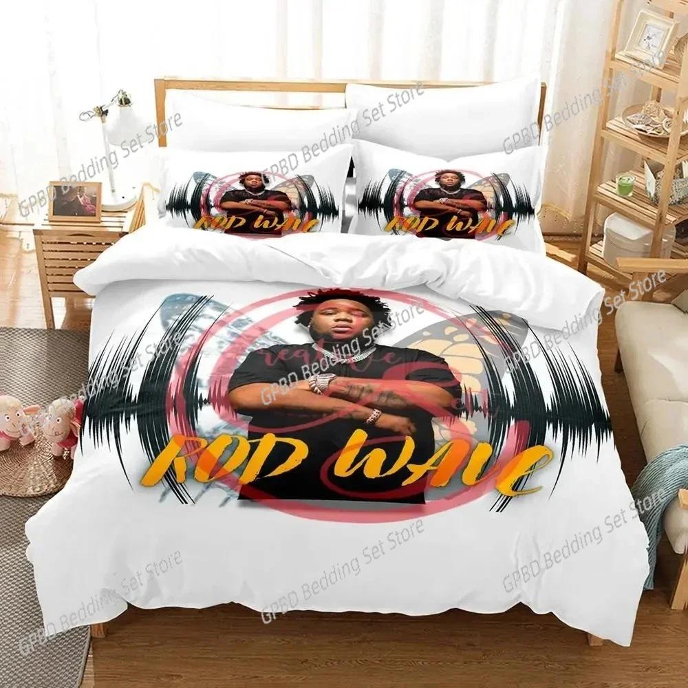 3D Print Rapper Rod Wave Bedding Set For Bedroom Soft Modern Bedspreads Comefortable Kids Duvet Cover Quilt Cover And Pillowcase