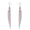 Elegant Long Diamond Tassel Earrings Super Fairy Style for Women Internet Celebrity Earrings