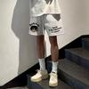 Youth Trendy Men's Casual Five-Point Sports Pants - Summer Loose Fit, Straight-Leg, Versatile Fashion.