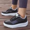 White Platform Women's Sneakers 2025 Autumn Lace-Up Thick Bottom Sports Shoes Woman Pu Leather Breathable Walking Shoes Female