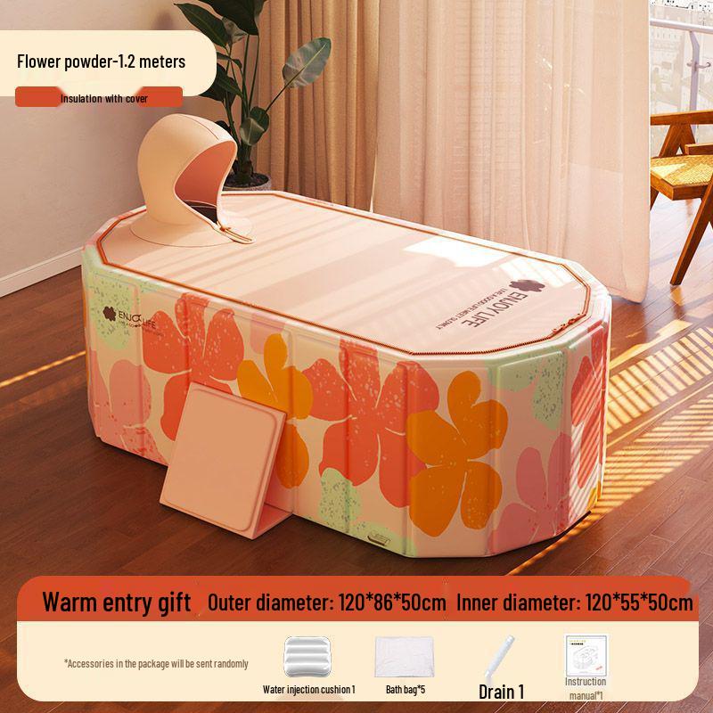 

Foldable Full Body Soak Tub for Adults – Double Person Bath & Shower Bathtub All-Star Eco Gift