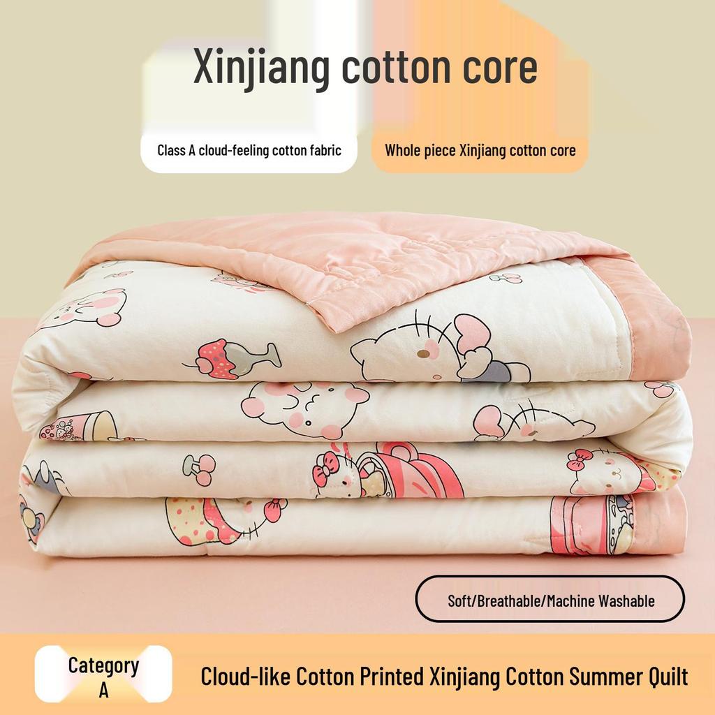 All-Season Machine Washable Children's Summer Quilt - Suitable for Air Conditioning and Home Use
