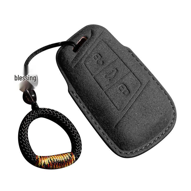 Volkswagen Wildleder Schlüsselhülle für Passat, Magotan, CC, Teramont X, Tiguan L, Tayron, Tayron X, Sagitar, Bora