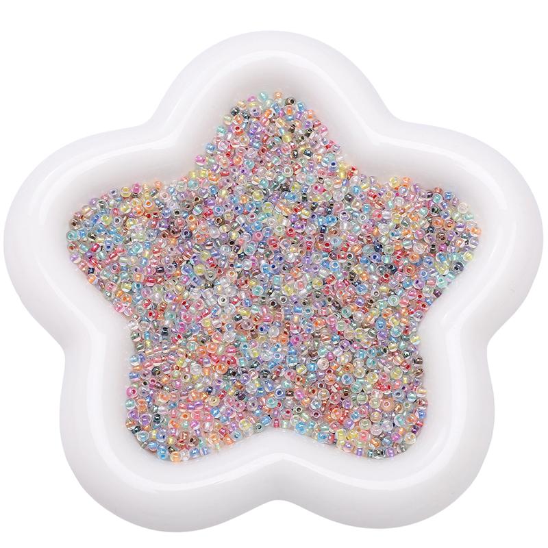 450G High Quality Glass Seed Beads Illusionary Pearl Light Dyeing Core Beads for Earring Bracelet DIY Jewelry Craft Accessoreis Making