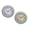 Vintage Wall Clock Battery Operated Decorative Quiet for Bathroom Bedroom