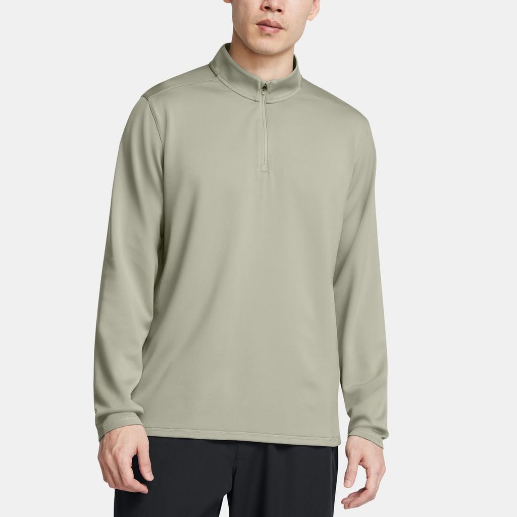 Under Armour Movement UA 1/4 Zip Outdoor Training Fitness Long Sleeve T-Shirt Men Tops Green 1387434-504