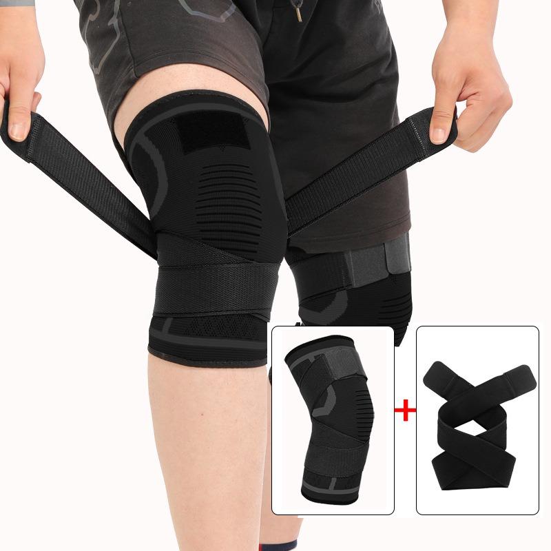 1pcs Sports Straps Nylon Knee Pads, Running, Fitness, Weightlifting, Cycling, Basketball, Outdoor Hiking, Knee Joint Compression Fixation