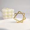 Metal Star Napkin Ring Christmas Polygonal Napkin Holder for Wedding Dinner Party Decor Thanksgiving Holiday Table Decorations