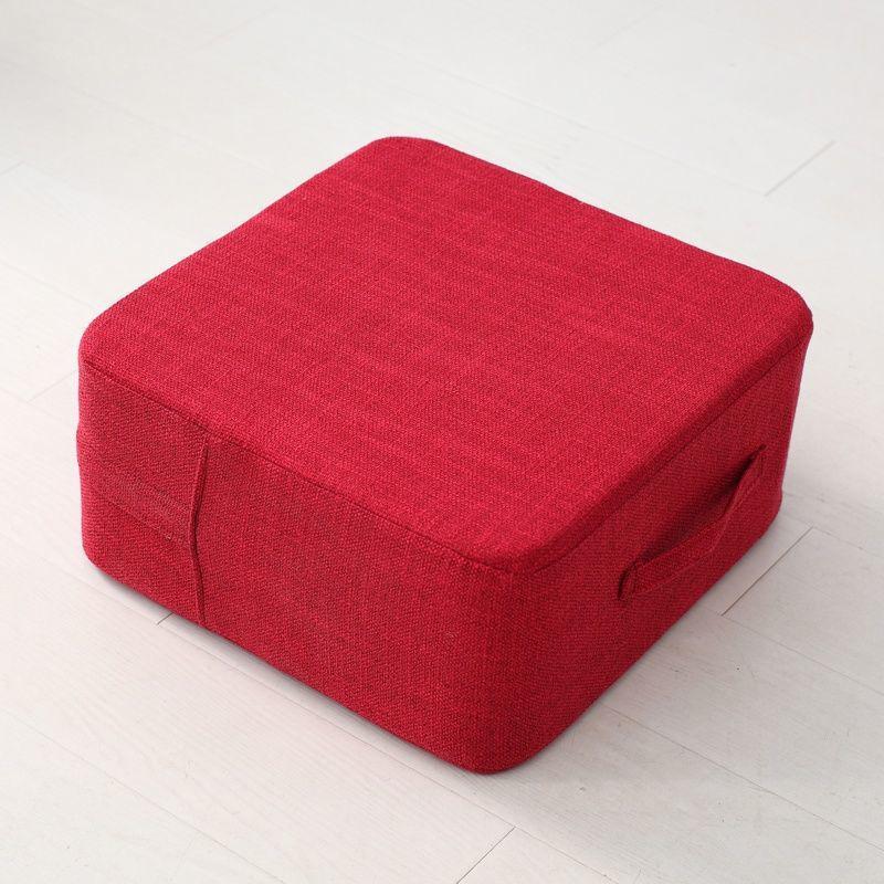 Оранжевая моющаяся татами кресло-мешок напольная подушка для сидения за кофейным столиком 30x30x20cm красный