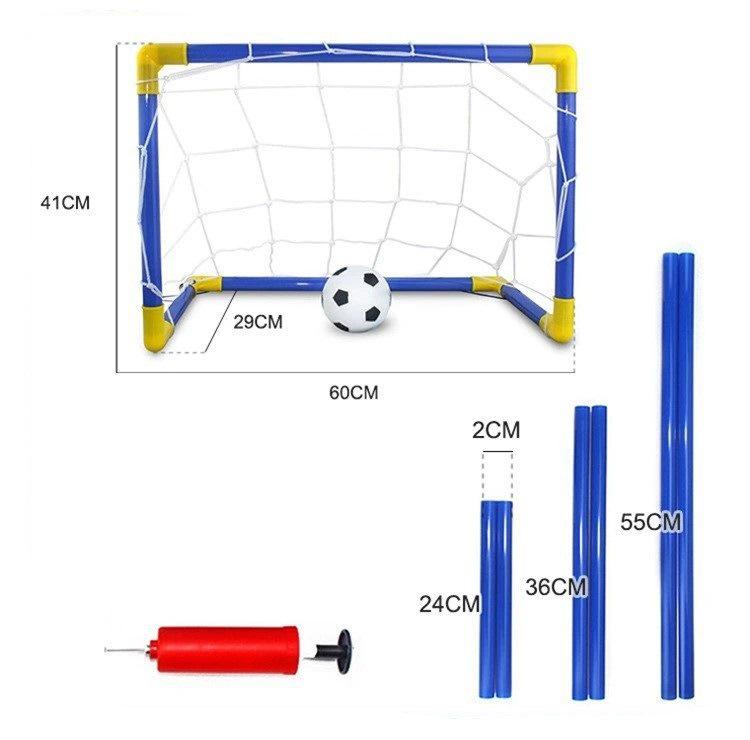 Kids' Portable Foldable Sports Goal: Indoor/Outdoor Soccer, Ball Hoop, Ice Hockey Net Toy