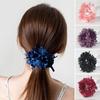 Faux-Perlen Süß Elegant Haargummi Netz Spitze Blume Dekor Haarband Haar Accessoires
