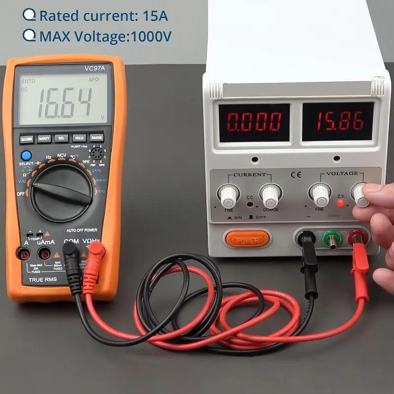 Alligator Clips To Banana Plug Test Cable Lead Connector Dual Probe Crocodile Clip Electrical Test Lead for Multimeter Testing