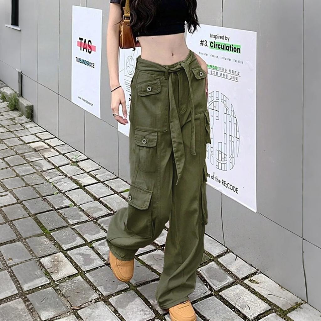 Women's High Waist Washed Women's Jeans Fashionable Versatile Straight Leg Pants
