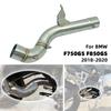 F750GS F850GS Motorcycle Exhaust Muffler Middle Link Pipe Connect Slip On Connector For BMW F750 F850 F 750 850 GS ADV 2020 2019