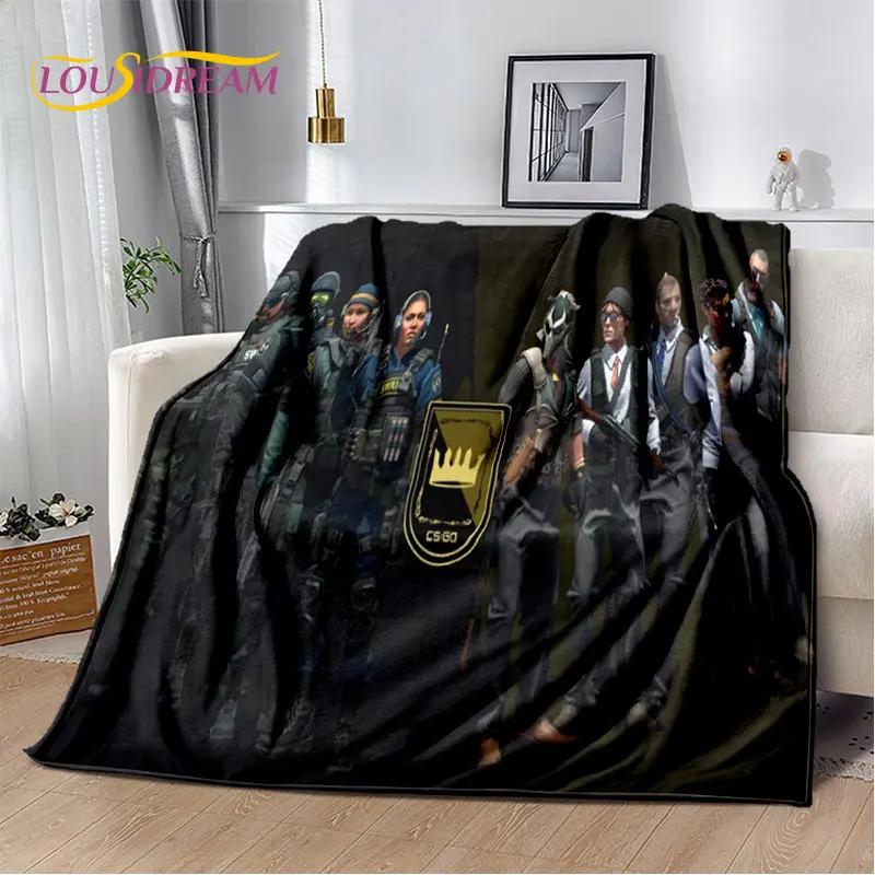 CS GO,Game Gamer,Counter Strike Soft Plush Blanket,Flannel Blanket Throw Blanket for Living Room Bedroom Bed Sofa Picnic Cover