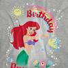 The Little Mermaid Womens/Ladies Birthday Princess Ariel & Flounder Heather T-Shirt
