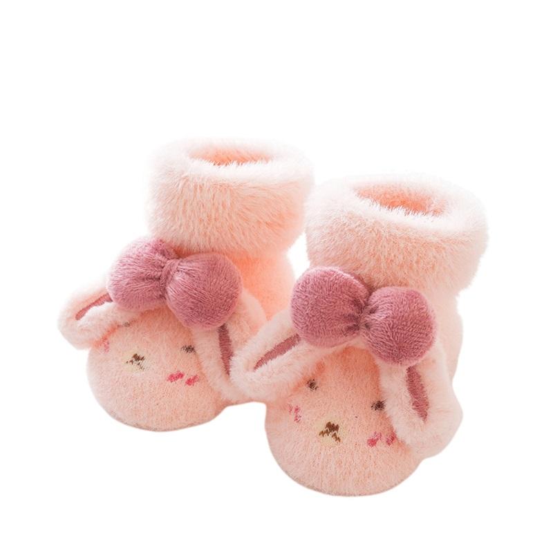 Listenwind Baby Thickened Socks for Girls & Boys Cartoon Plush Anti-Skid Cute Floors Socks Toddler Winter Warm Socks