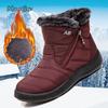 Fashion Women's Size35 44 Winter Snow Boots Comfort Faux Fur Lined Warm Cotton Shoes Zipper Thick Sole Waterproof Ankle Botas Mujer 2025
