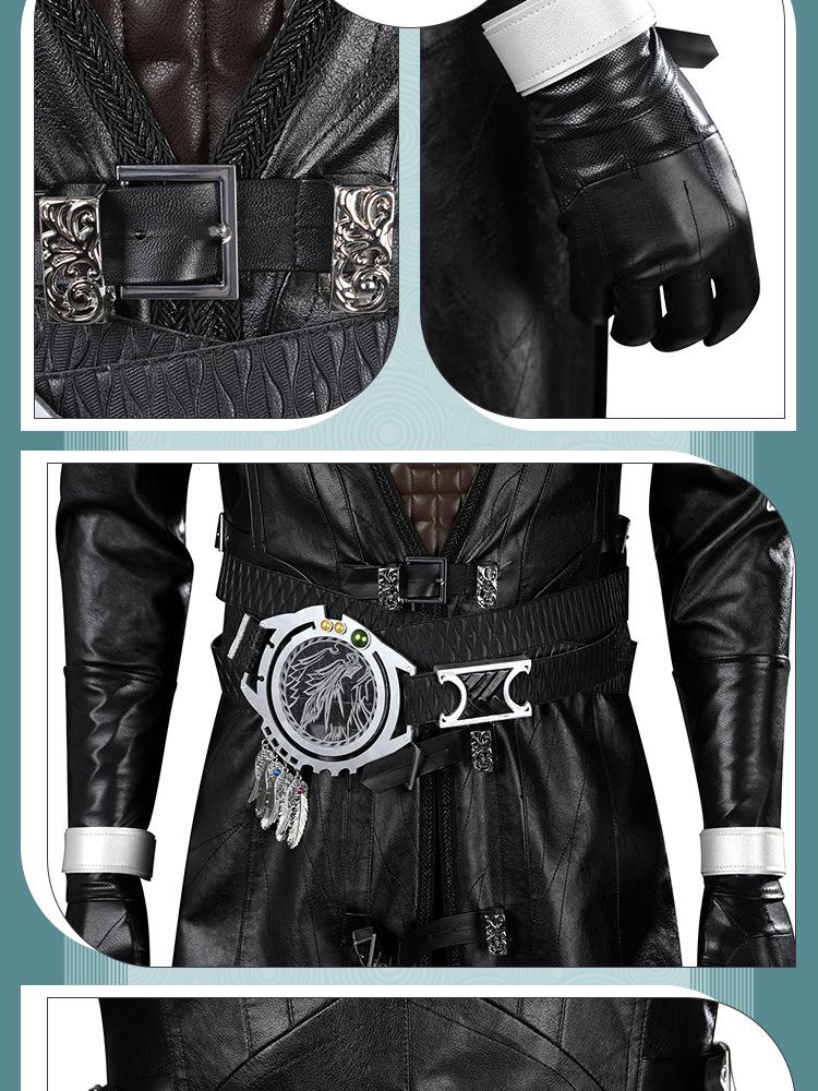 Sephiroth Leather Jacket Cosplay Set from Final Fantasy VII Rebirth