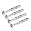 4 Pcs Neck Plate Mounting Screws High Strength Silver Metal Guitar Replacement Screw