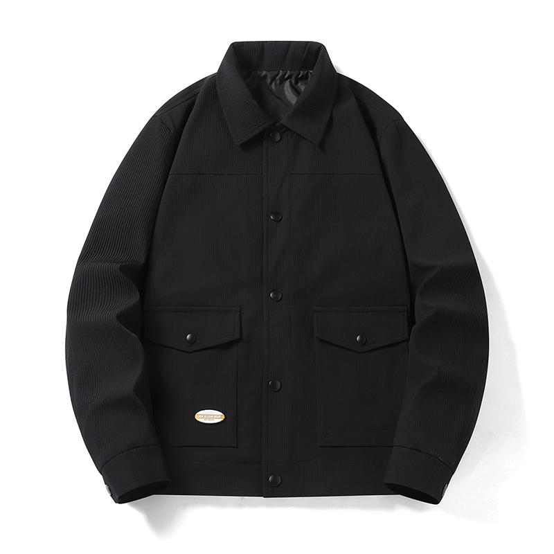 New Men's Jacket Korean Style Trendy Denim Large Size Work Lapel Jacket