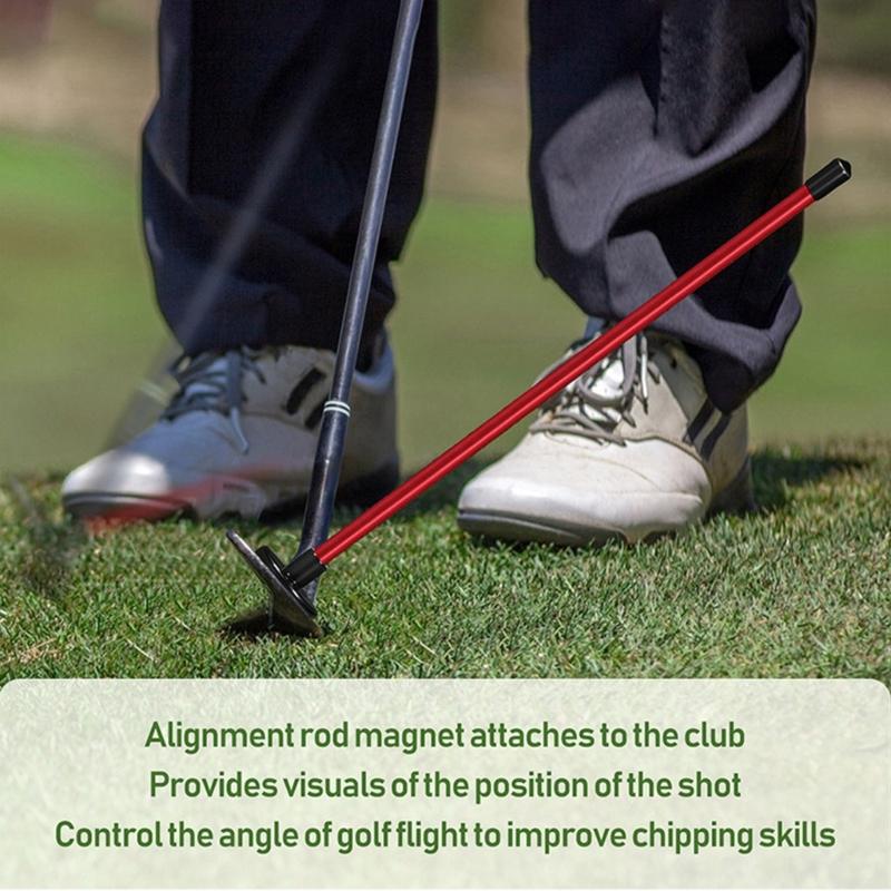 Magnetic Golf Alignment Stick Light Weight Swing Training Tool For Precise Swing Practice Indoors Or Outdoors
