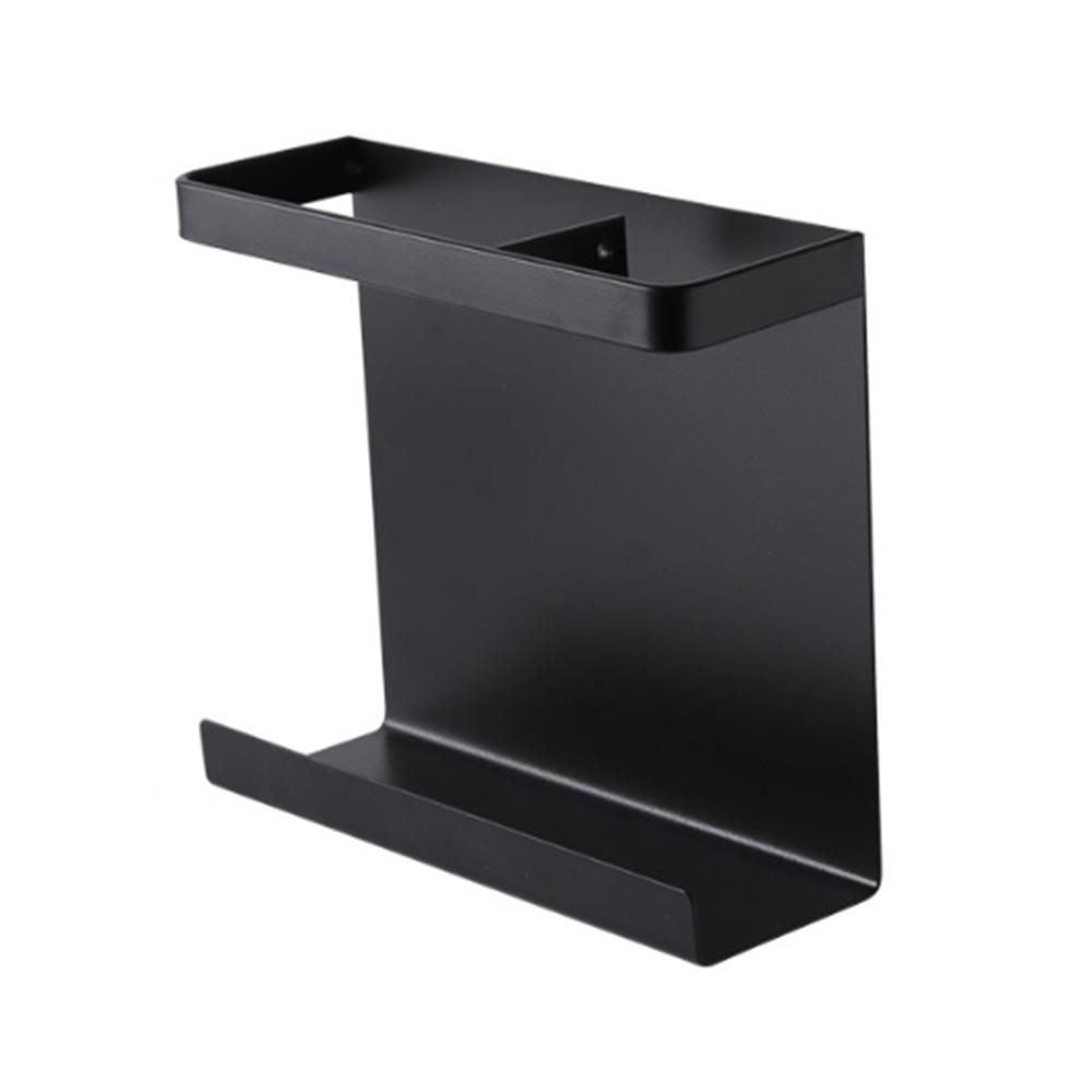 1 st Sidohängande Magnetisk Kylhylla Plastfoliehylla Perforeringsfri Kök Järn Förvaringshylla