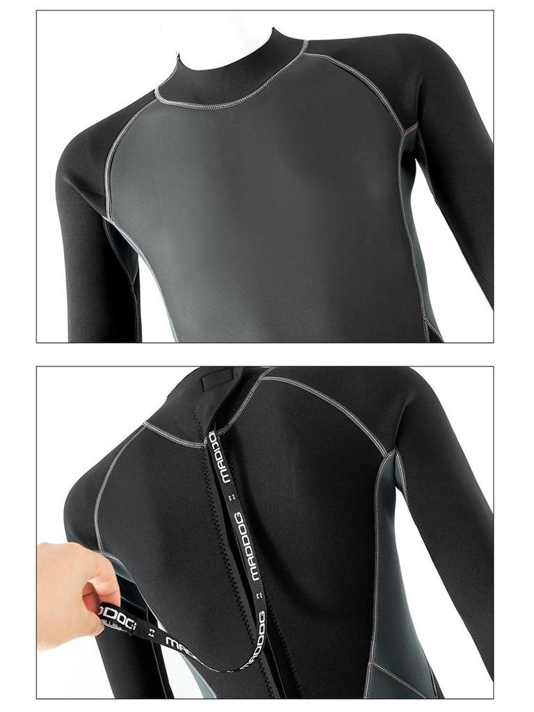 3 mm Unisex Våtdräkt: Herrdykning, Damsurfing, Snorkling & Manetsskydd