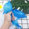 Bead-Filled Shark Squeeze Toy Stress Relief Blue Dolphin Sensory Toy Soft Stress Ball Simulation Sea Animal Pinch Fidget
