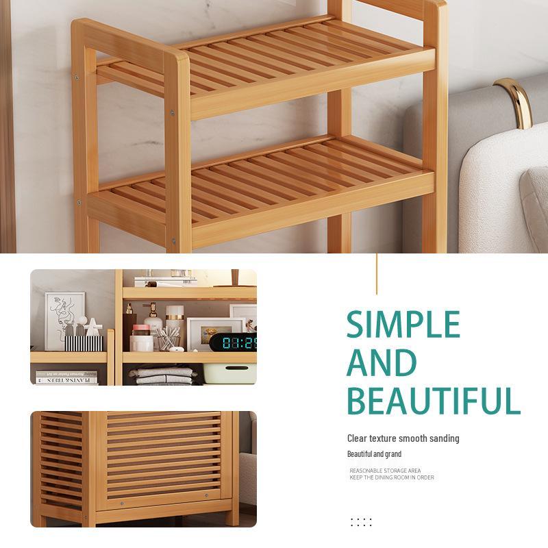 Multi-Layer Floor Storage Rack for Clothes and Bathroom Essentials