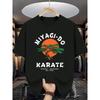European Sizes Miyagi-Do Karate Reseda - Okinawa Established 1984 Men'S Round Neck T-Shirt, Featuring a Vintage Martial Arts Culture Design