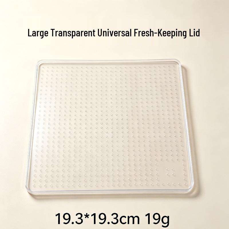 Reusable Food-Grade Silicone Sealing Lid: Heat-Preserving, Microwave-Safe, Transparent Film for Kitchens