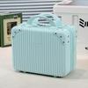 14 Zoll Mini Reisekoffer Kosmetikbox Handgepäck Organizer Make-up-Koffer Kleine Passwortbox Boarding Case für Frauen Mädchen