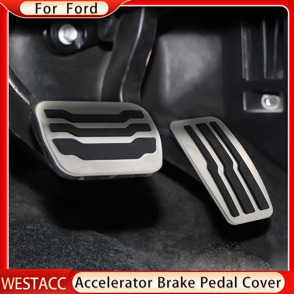 Stainless Steel Car Pedals for Ford Raptor F150 F-150 2009 - 2015 Accelerator Gas Brake Pedal Cover Protector Pad