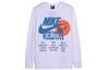 Sweatshirts Men's White Crew Neck Moderate Regular DA0630-100