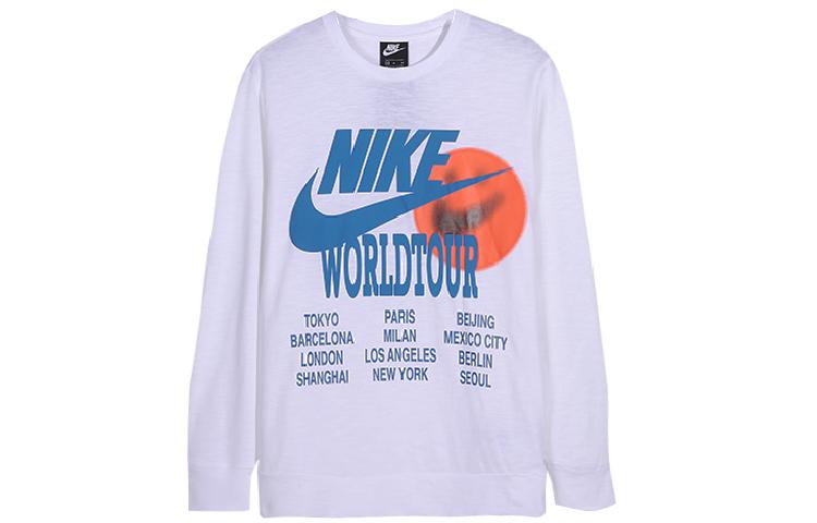 Nike Sweatshirts Men s White Crew Neck Moderate Regular DA0630-100 XL