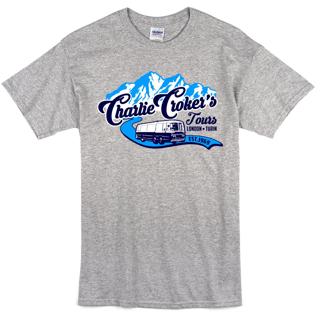 Charlie Crokers Tours T-shirt Inspired by Italian Job Retro Mini Car Film XXL