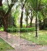 American Wrought Iron Garden Arch Flower Stand & Climbing Frame with Base Tray for Terrace and B&B Decor