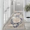 Antique Patterned, Blue and Beige Tones, Vintage Style Living Room Carpet, Washable Hallway Carpet, Authentic Runner