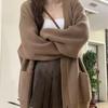 Korean Style Retro Knit Sweater Women's Loose Cardigan Coat