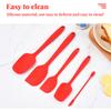 9 Pieces Kitchen Spatulas Set Cake Scrapers Brush Silicone Cake Scrapers Brush Household Cooking Baking Utensils Tools