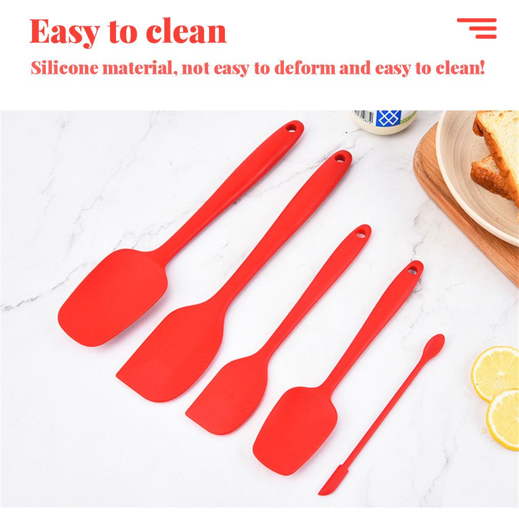 9 Pieces Kitchen Spatulas Set Cake Scrapers Brush Silicone Cake Scrapers Brush Household Cooking Baking Utensils Tools