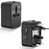 AU US UK EU Global Multifunction Convertible Travel Plug Adapter with 1 USB and 1 Tyep-c Port All-in-One AC Power Charger 1