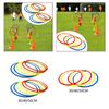 12 Agility Training Rings As And Coordination for Fast Footwork. Made of Wear-resistant PVC.