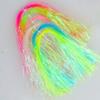 Fish Scale Tying Flash Tinsel Simulates Gliss Glow Strands Corrugated Flash Strands  Jig Hook